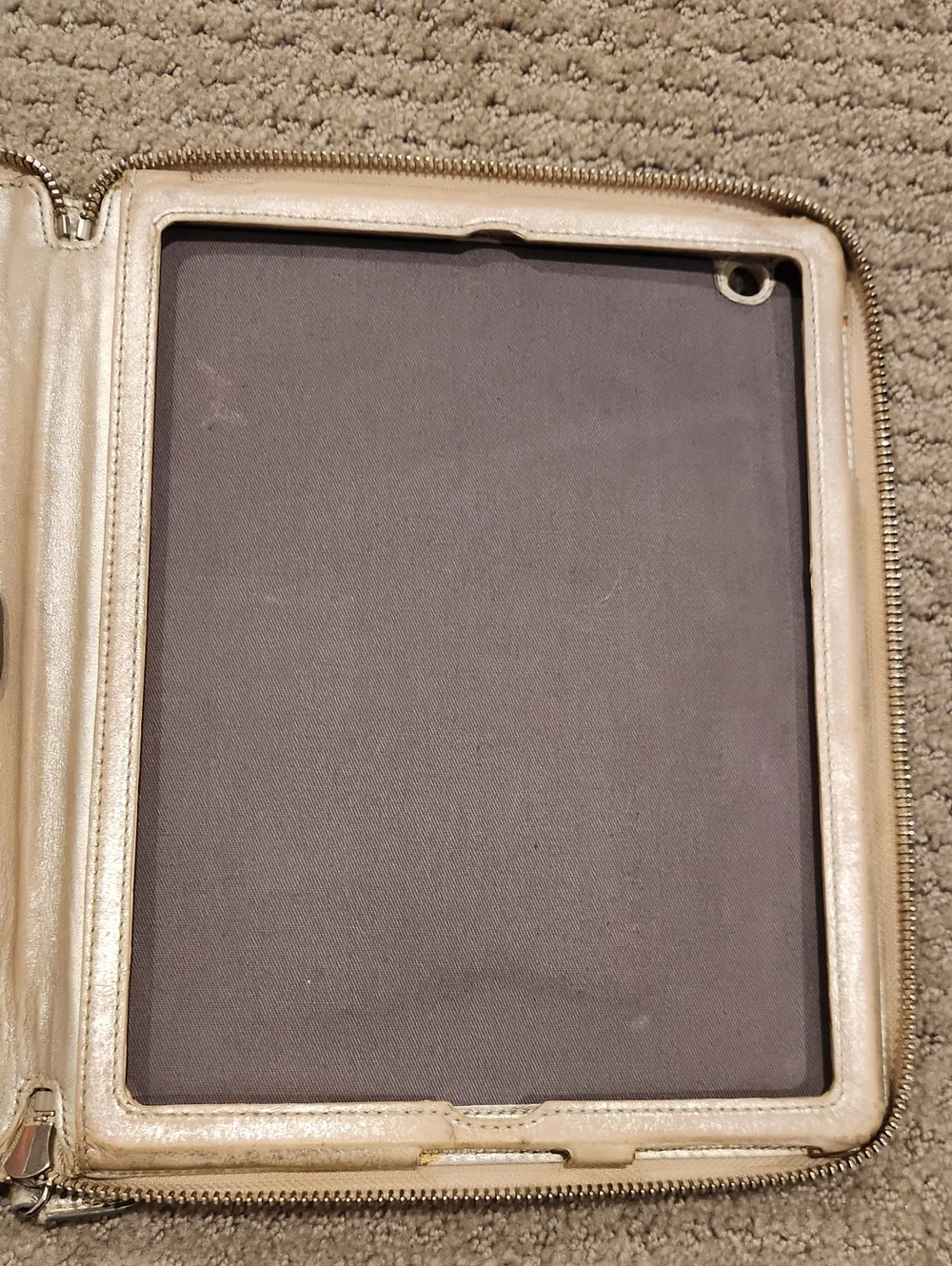 Coach Metallic Zip-Around Travel Organizer - Ipad